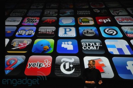 Steve Jobs bei der Vorstellung von iPhone 4 (Bild: Engadget)